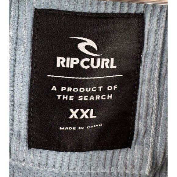 Rip Curl Surf Revival Cord jacket relaxed preppy‎ blue sz XXL - Picture 2 of 6